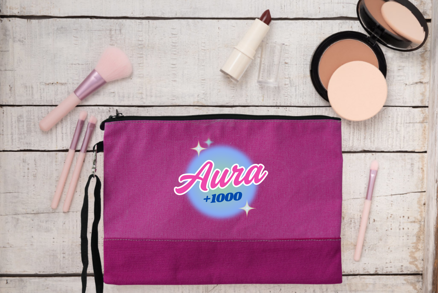 Good Energy, Great Aura! - Color Changing Cosmetic Bag