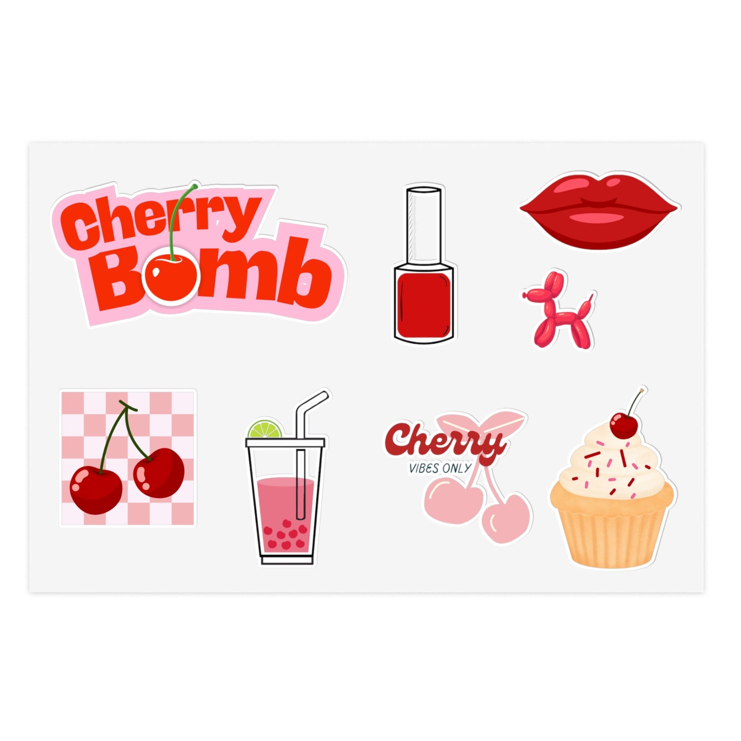 Cherry Stickers: A deliciously cute way to express your personal style!