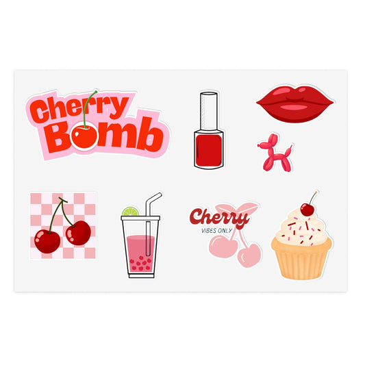 Cherry Stickers: A deliciously cute way to express your personal style!