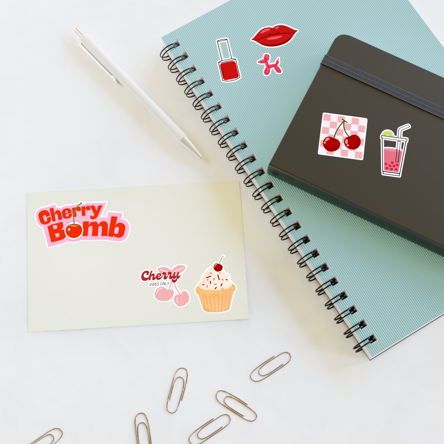 Cherry Stickers: A deliciously cute way to express your personal style!