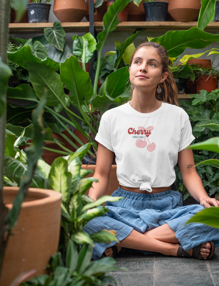 Sweet and Sassy: Cherry Vibes Only T-Shirt